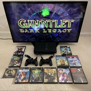 *SOLD* (BUNDLE) Sony PlayStation 2 W/ 11 Games & Accessories!!